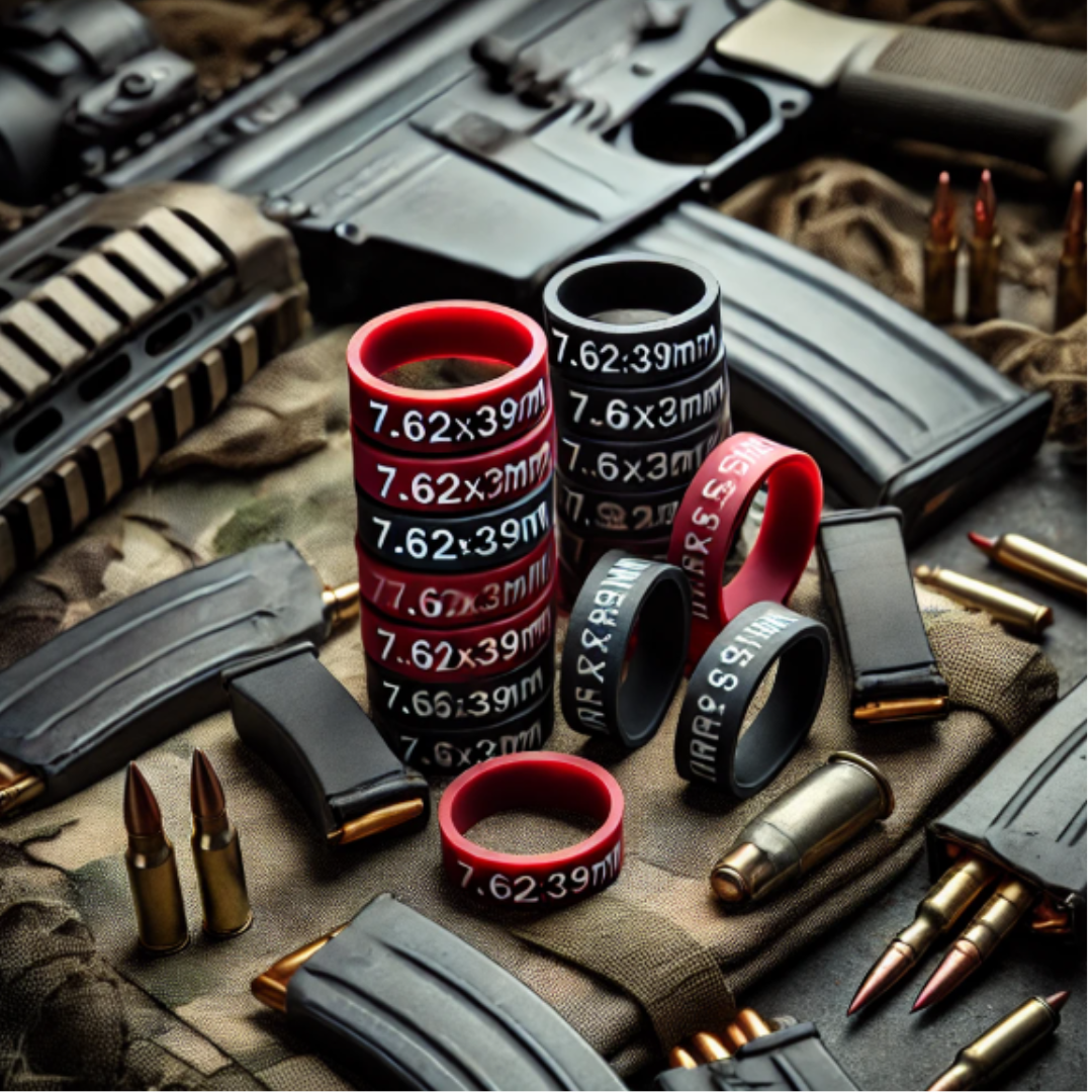 Magazine caliber rubber bands (10 bands pack)